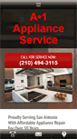 Mobile Screenshot of a-1applianceservice.com